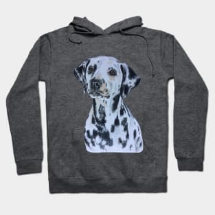 Dalmatian Dog Watercolour Illustration Hoodie